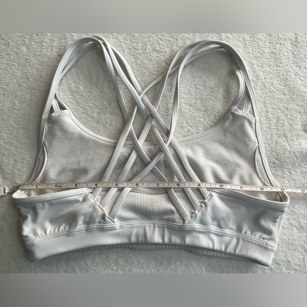 Athleta womens XS white sport bra & purple geometric activewear leggings bundle - Picture 12 of 16